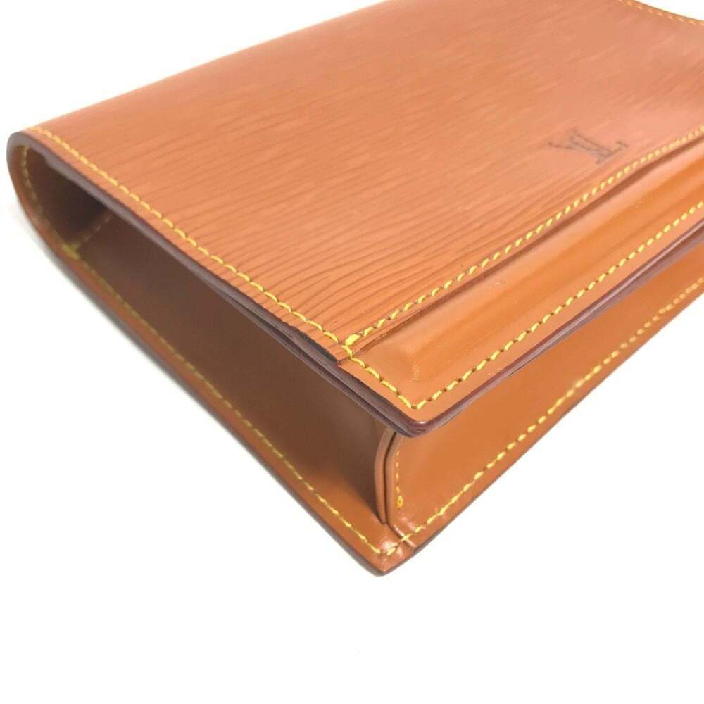 LOUIS VUITTON Brown Leather Pouch - Picture 6 of 12
